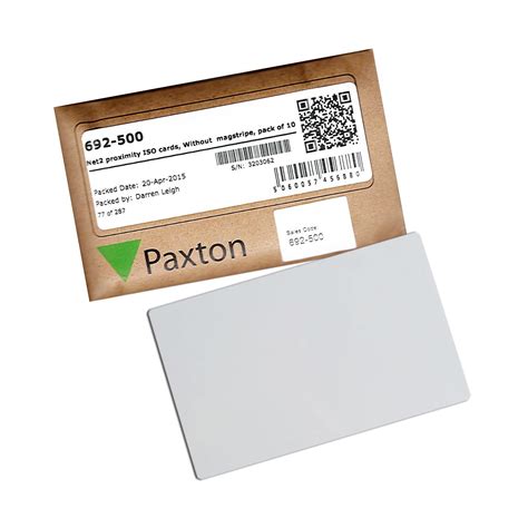 paxton proximity cards